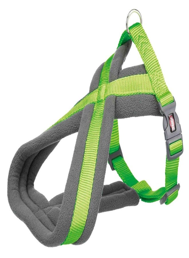 Trixie Premium Touring Harness for Dogs | Made with Fleece Padding, Adjustable, and Lightweight | Strong D-Ring Keeps The Harness and Leash in Place - M 45-80CM/25MM Apple